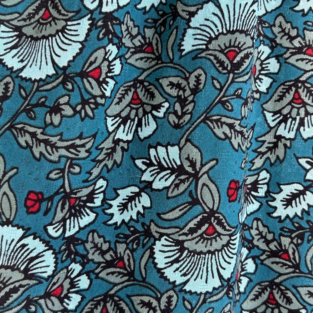 NWT Band of Gypsies Blue Floral Wide Leg Pants - Picture 8 of 8